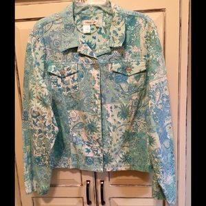Lovely aqua jeans jacket 🐬