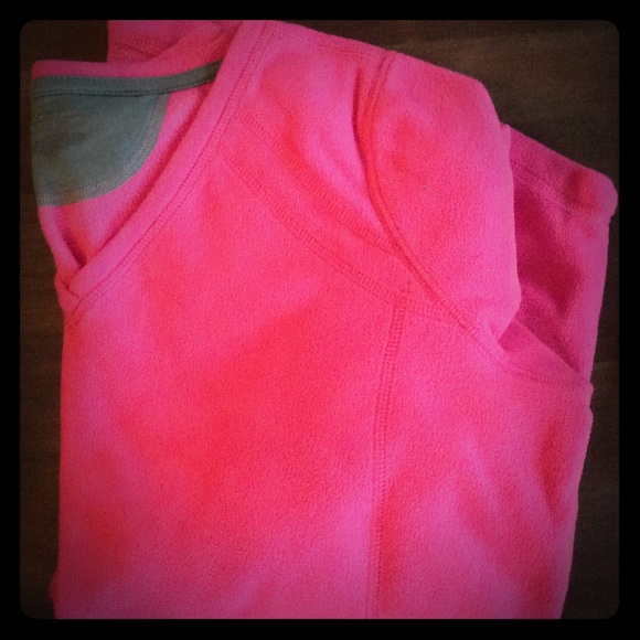Neon Pink Fleece Pullover
