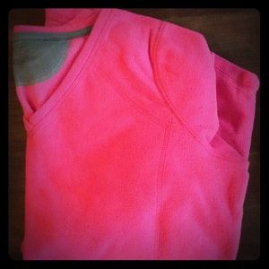 Neon Pink Fleece Pullover