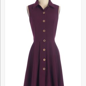 Button up shirt dress