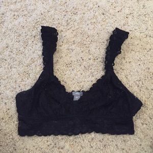 Cute lace black bralette