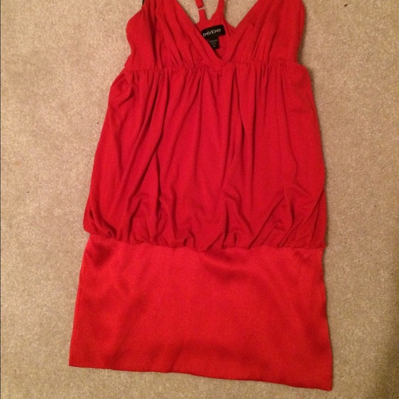 BEBE size XS red dress - Picture 2 of 3