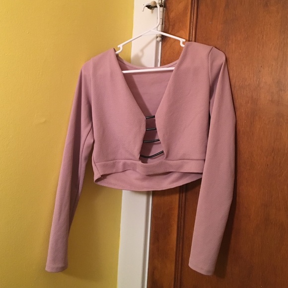 Long sleeve crop top