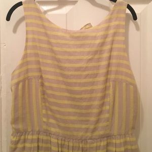 In God We Trust striped a line midi dress