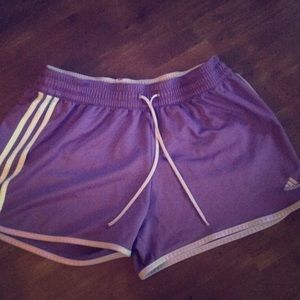 Adidas Purple and Lavender Running Shorts
