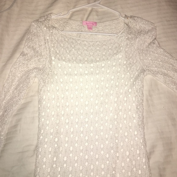 Woman's Lilly Pulitzer white lace dress