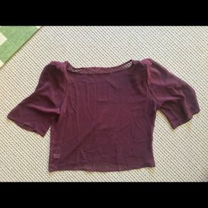 American Apparel Sheer Chiffon Top