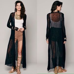 UNIF Sweaters - Sheer Black Witchy Kimono Duster Boho Goth Chiffon UNIF Sweaters - Sheer Black Witchy Kimono Duster Boho Goth Chiffon