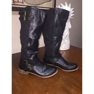 iHeart Collection Black Knee High Boots