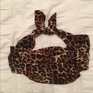 Express bandeau bathing suit top
