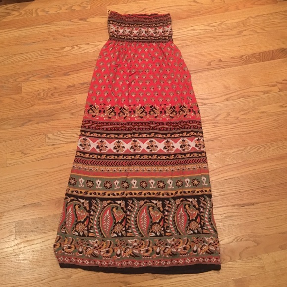 Tube top Maxie dress beautiful Aztec print