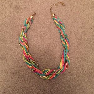 Multi colored beaded necklace