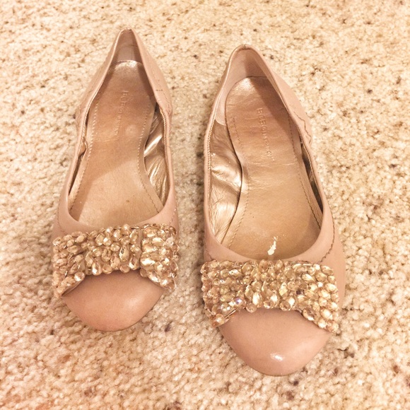 BCBGeneration Nude Ballerina Flats