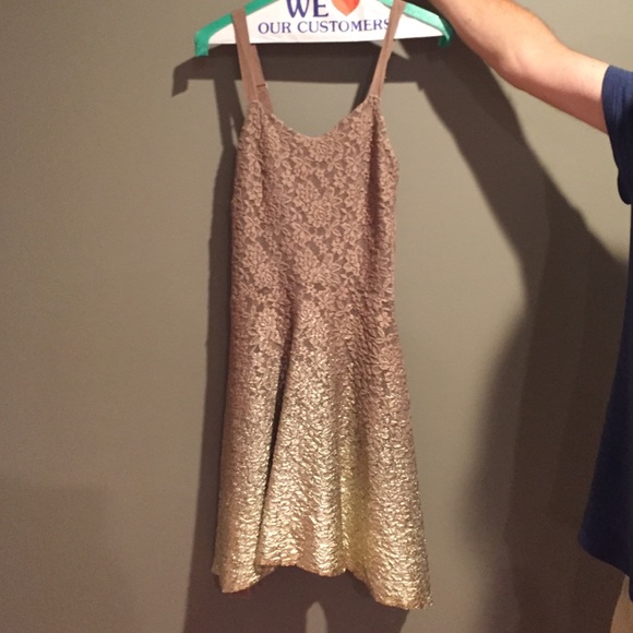 Free People Gold Ombré Dress