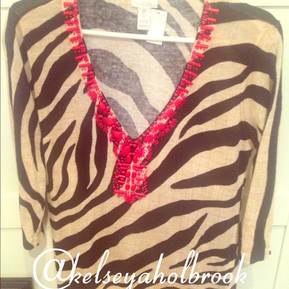 Gorgeous, soft, and bold blouse from Chico's.