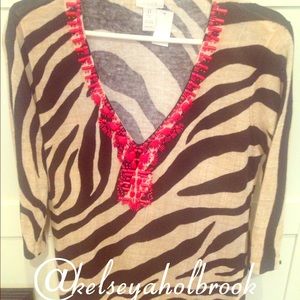 Gorgeous, soft, and bold blouse from Chico's.