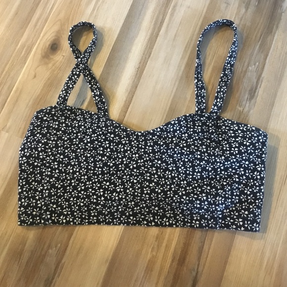 Brandy Melville floral caged chiyo bralette