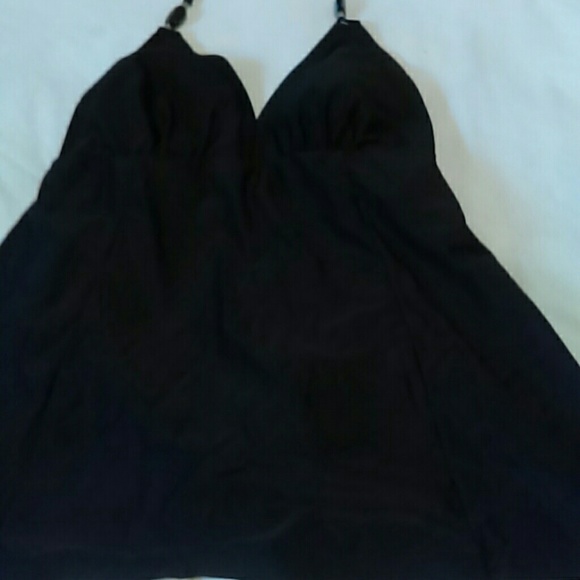 Pretty suit with skirt.  Black & silver  beads at