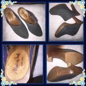 Vintage italian made clog heels