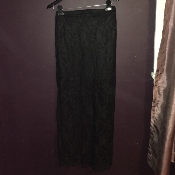 Lace maxi skirt