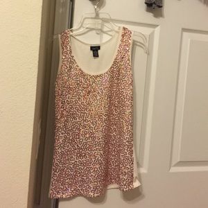 Sparkly copper brown tank top