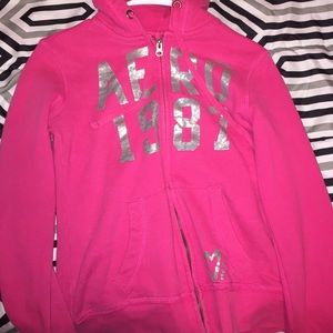 Pink Aeropostale jacket.