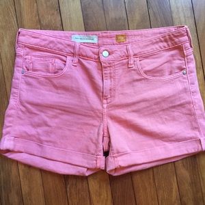 Pilcro and the letter press light pink shorts
