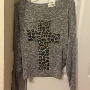 Cheetah cross shirt/sweater