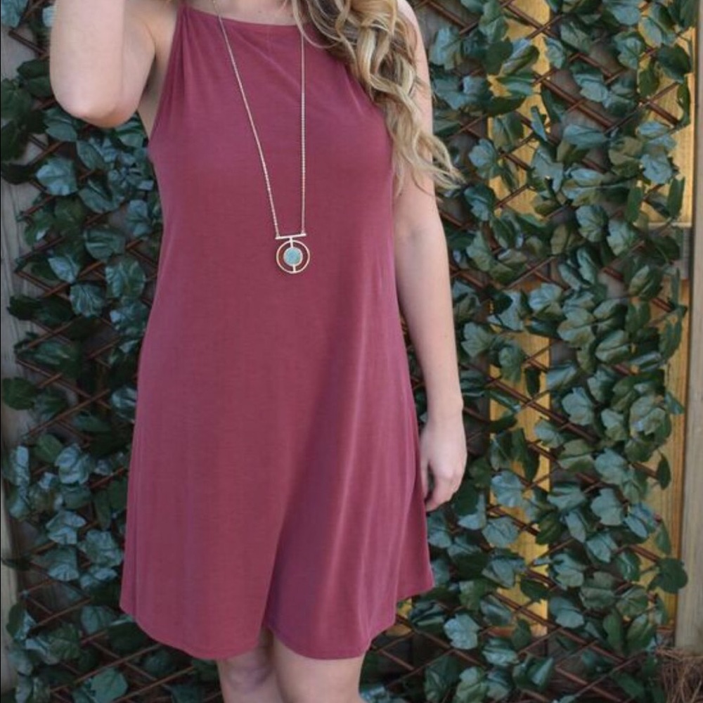 Vintage Rust Dress - Picture 2 of 4