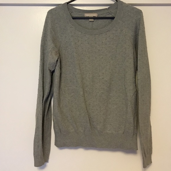 Gray Banana Republic Sweater with Raised Dots