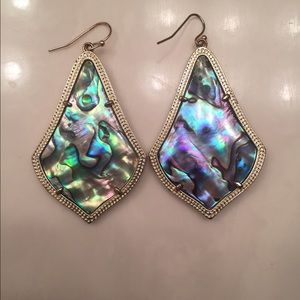 Kendra Scott Alex earrings in Abalone Shell