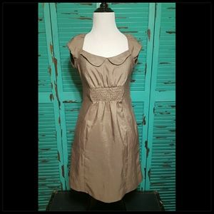 Maeve by Anthropologie Tan Dress