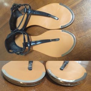 ‼️Last Chance‼️Black Double Strap Sandals.