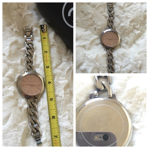 Michael Kors Watch Silver With Pink - image 4