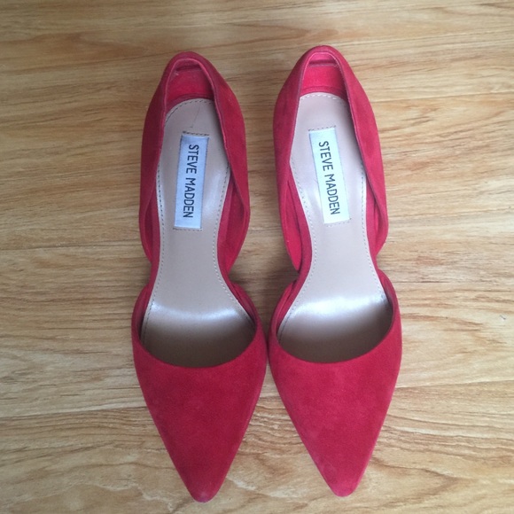 Red Steve Madden heels