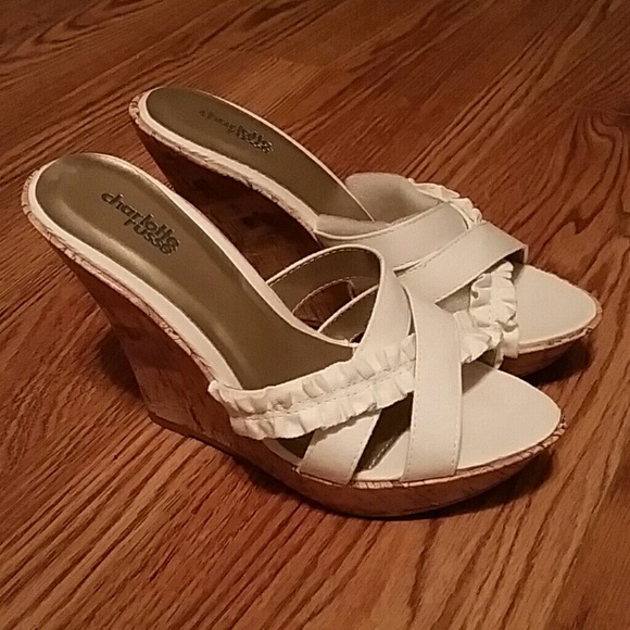 Charlotte Russe white wedges