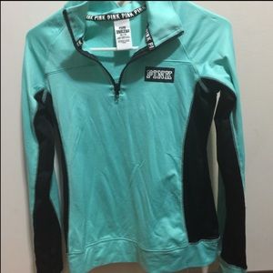 VS pink ultimate half zip