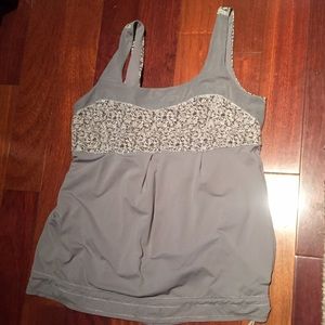Lululemon tank top with cinched waist