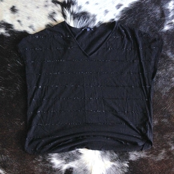 Black embellished shirt