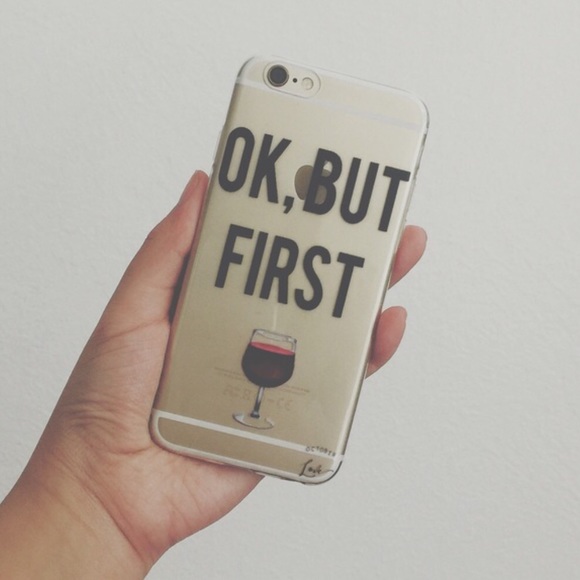 Adorable "But First ๐ท" iPhone case 6/6s - Picture 2 of 2