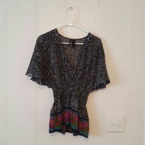 Black and white shirt