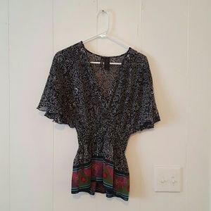 Black and white shirt