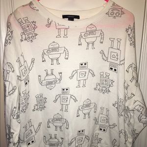 Forever 21 Robot Scoop neck