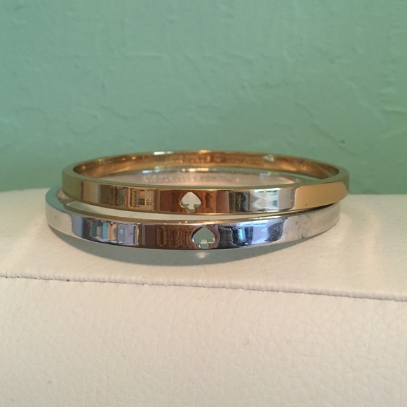 Silver and Gold Kate Spade Bangles