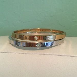 Silver and Gold Kate Spade Bangles