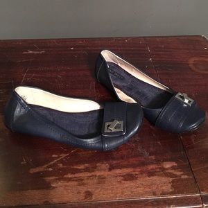 Nine West navy blue flats