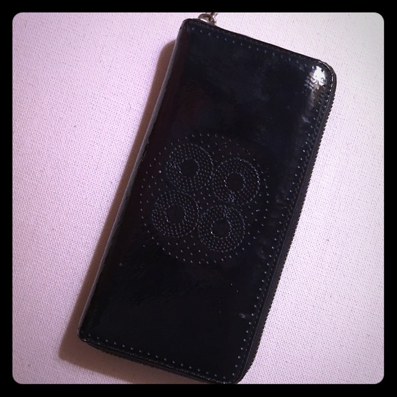 Coach wallet - midnight blue patent leather