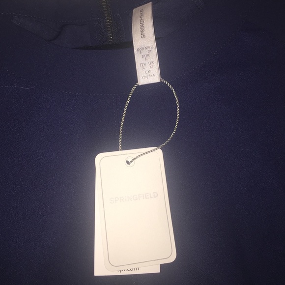 Springfield Navy Mini Dress - Picture 3 of 3