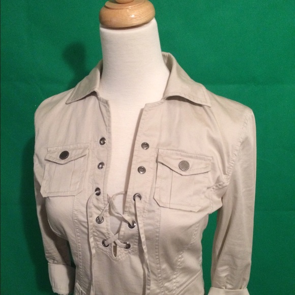 Armani Exchange Khaki Dress - Picture 2 of 4