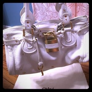 Authentic Chloe White Paddington Bag Authentic Chloe White Paddington Bag